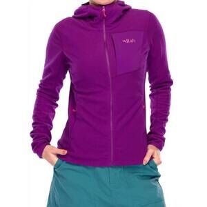 NEW RAB women's tecton hoody in plum